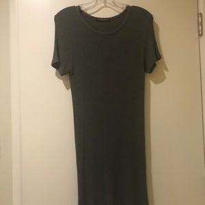 brandy melville grey t shirt dress